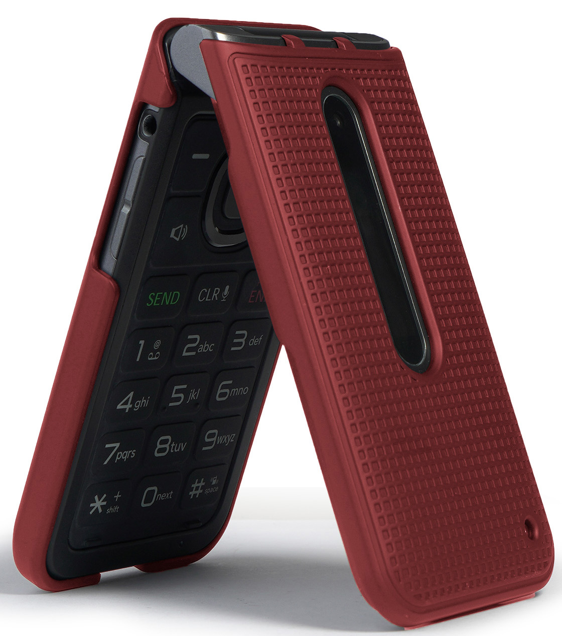 Grid Texture Case Slim Hard Shell Cover for LG Classic Flip Phone